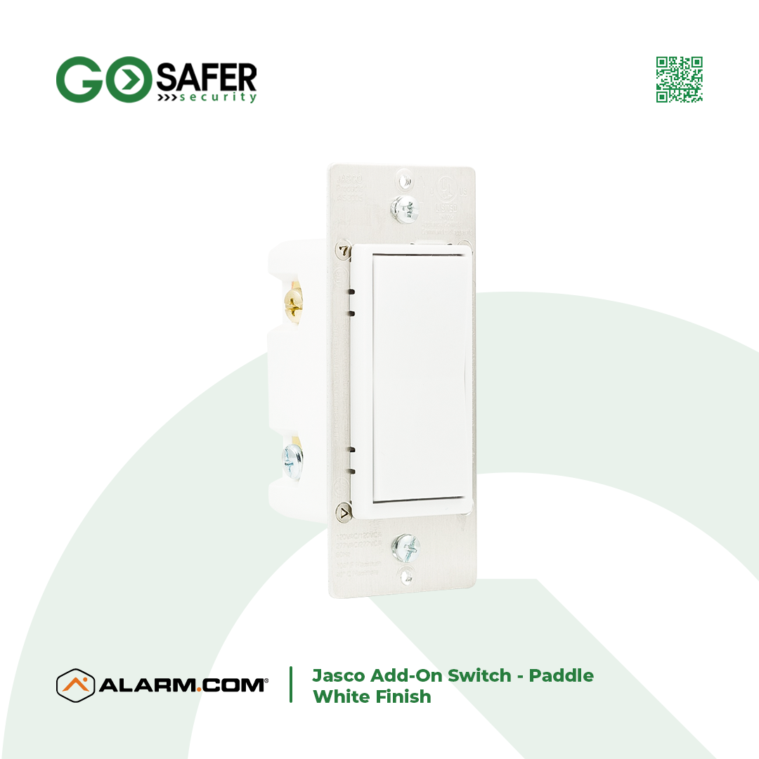 Jasco Add-On Switch – Paddle – White Finish